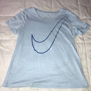 Blue nike sports shirt